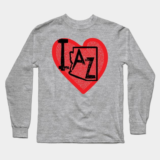 I Love Arizona I Heart Arizona Long Sleeve T-Shirt by pelagio